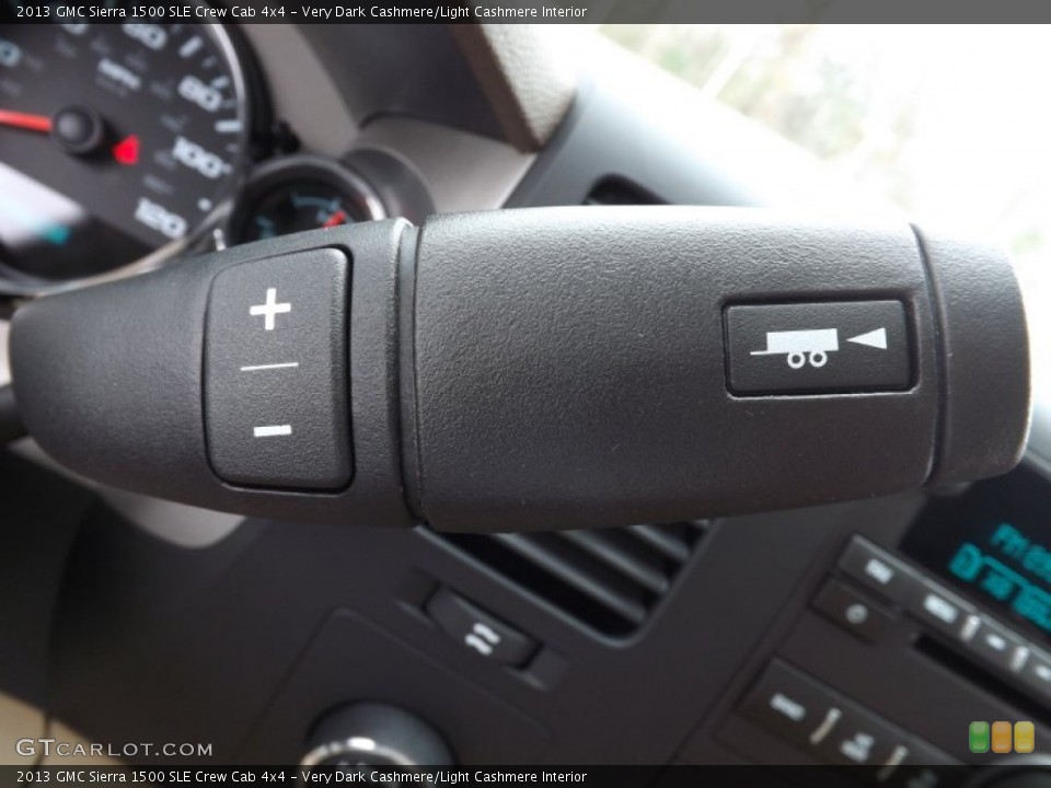 Very Dark Cashmere/Light Cashmere Interior Controls for the 2013 GMC Sierra 1500 SLE Crew Cab 4x4 #76486370