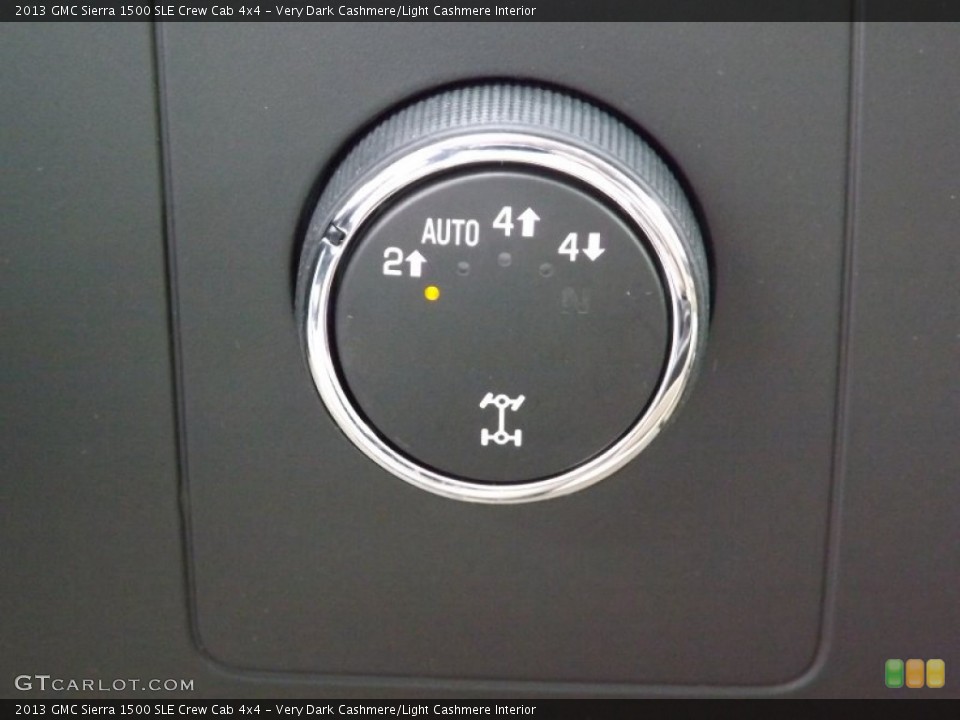 Very Dark Cashmere/Light Cashmere Interior Controls for the 2013 GMC Sierra 1500 SLE Crew Cab 4x4 #76486404