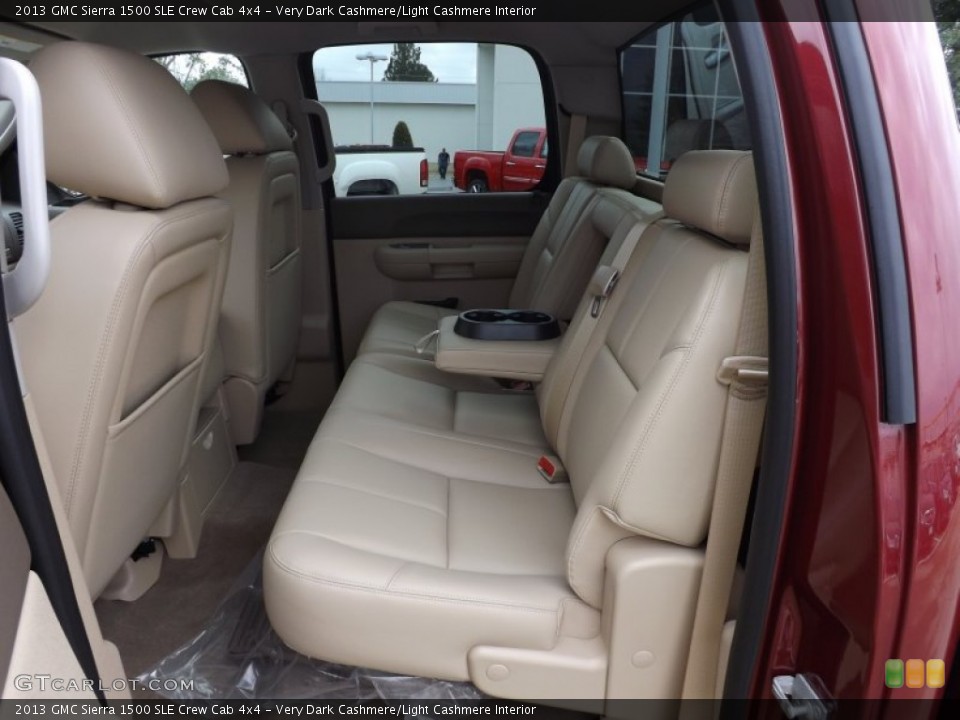 Very Dark Cashmere/Light Cashmere Interior Rear Seat for the 2013 GMC Sierra 1500 SLE Crew Cab 4x4 #76486493