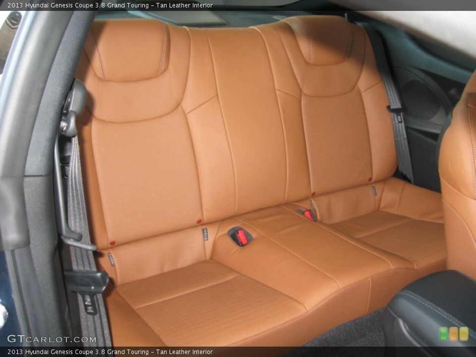 Tan Leather Interior Rear Seat for the 2013 Hyundai Genesis Coupe 3.8 Grand Touring #76486547