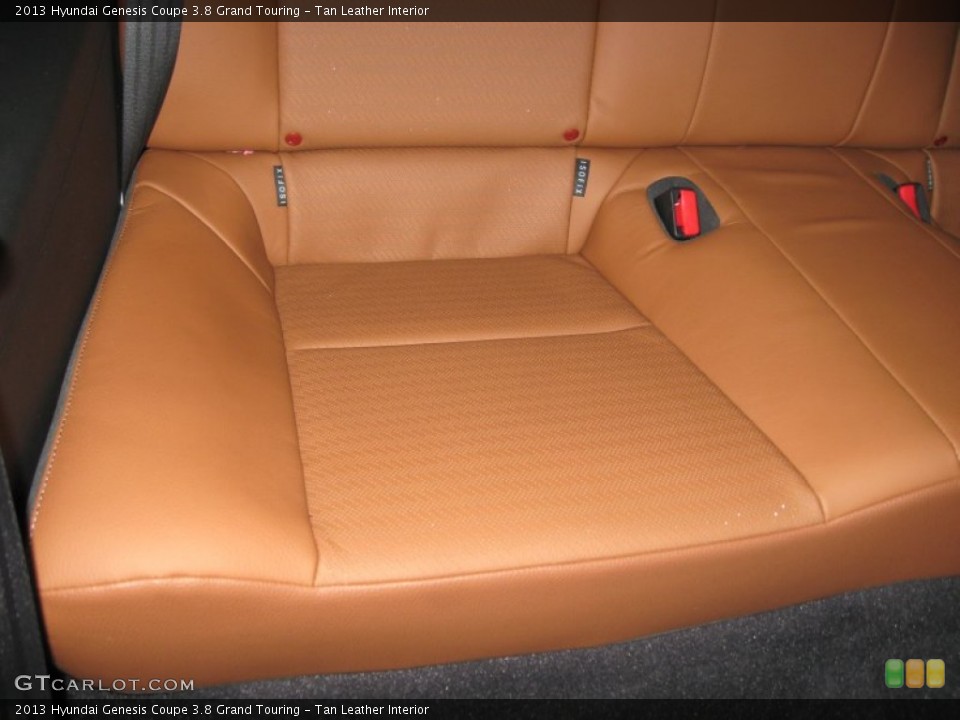 Tan Leather Interior Rear Seat for the 2013 Hyundai Genesis Coupe 3.8 Grand Touring #76486557