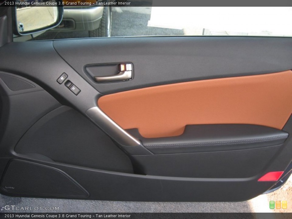 Tan Leather Interior Door Panel for the 2013 Hyundai Genesis Coupe 3.8 Grand Touring #76486596