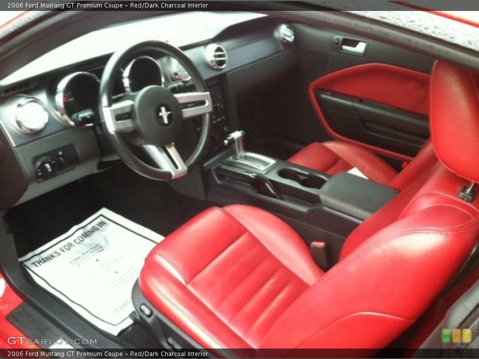 Red/Dark Charcoal Interior Photo for the 2006 Ford Mustang GT Premium Coupe #76488068