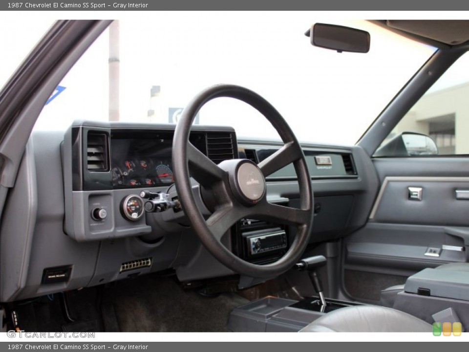 Gray Interior Dashboard for the 1987 Chevrolet El Camino SS Sport #76489091