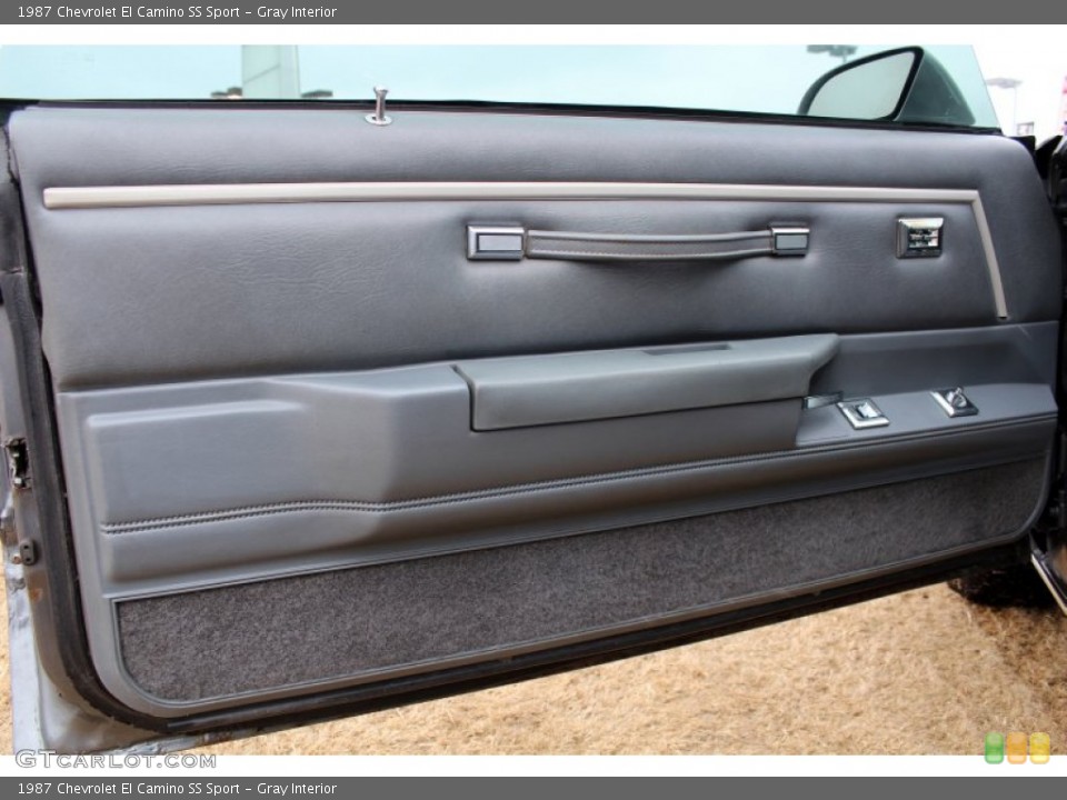 Gray Interior Door Panel for the 1987 Chevrolet El Camino SS Sport #76489139