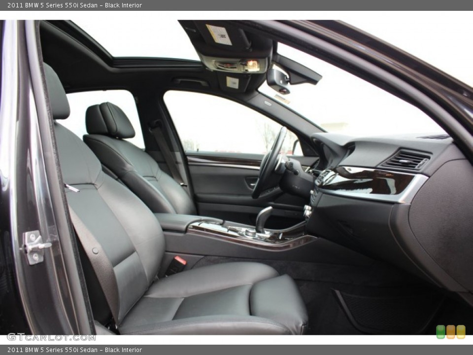 Black Interior Photo for the 2011 BMW 5 Series 550i Sedan #76489980