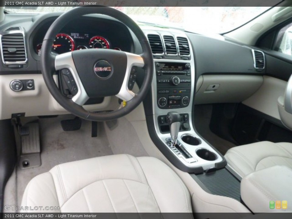 Light Titanium 2011 GMC Acadia Interiors