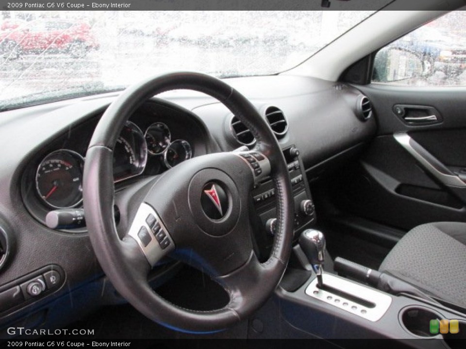 Ebony Interior Dashboard for the 2009 Pontiac G6 V6 Coupe #76493777