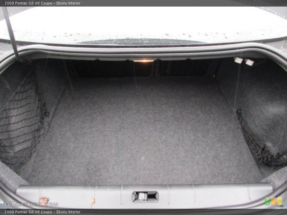 Ebony Interior Trunk for the 2009 Pontiac G6 V6 Coupe #76493804