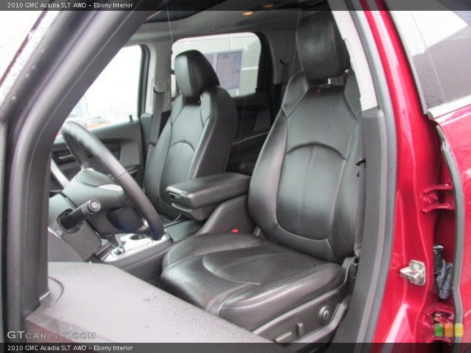 Ebony Interior Photo for the 2010 GMC Acadia SLT AWD #76494017