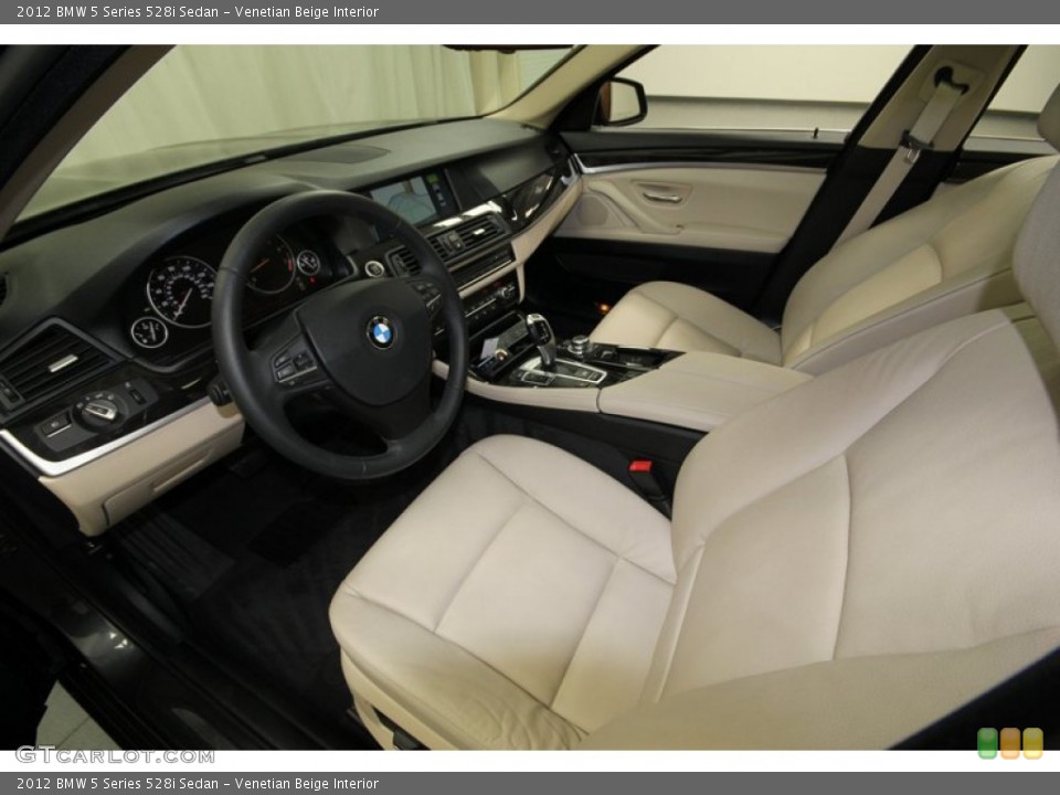 Venetian Beige Interior Prime Interior for the 2012 BMW 5 Series 528i Sedan #76496352