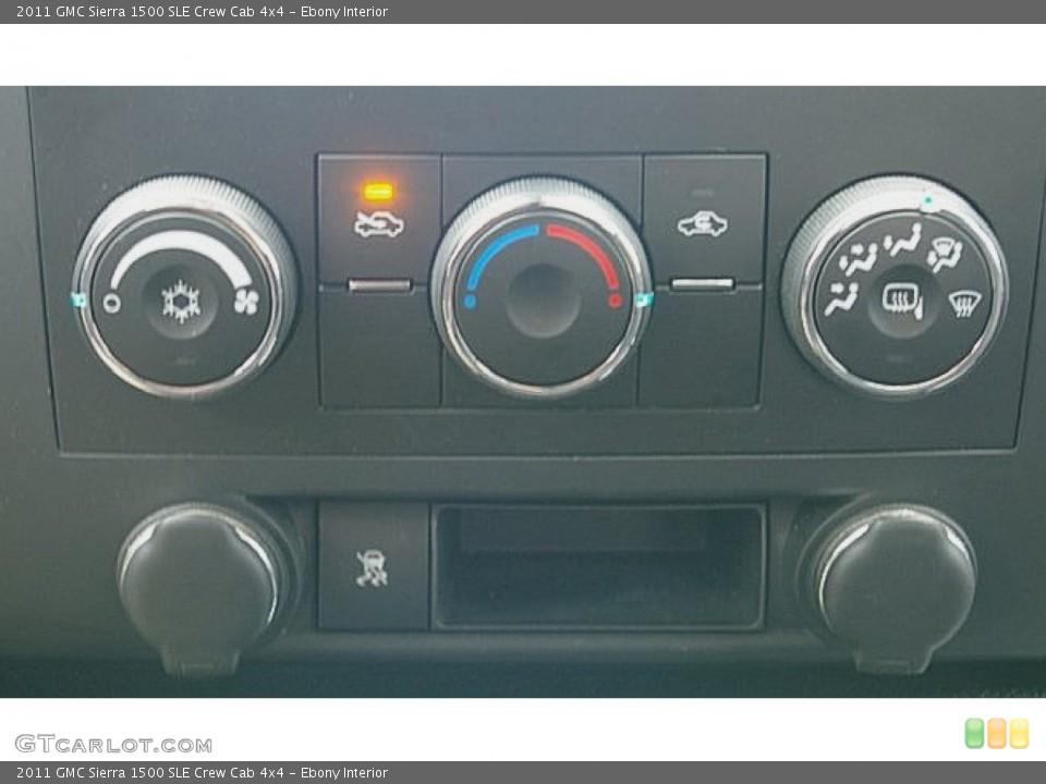 Ebony Interior Controls for the 2011 GMC Sierra 1500 SLE Crew Cab 4x4 #76500584