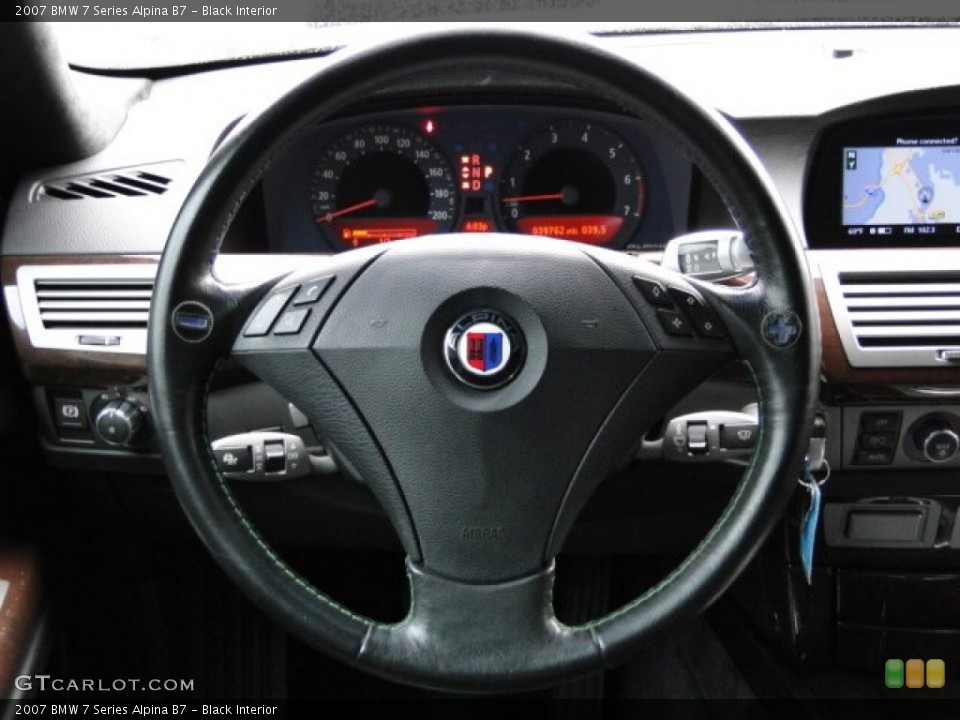 Black Interior Steering Wheel for the 2007 BMW 7 Series Alpina B7 #76501431
