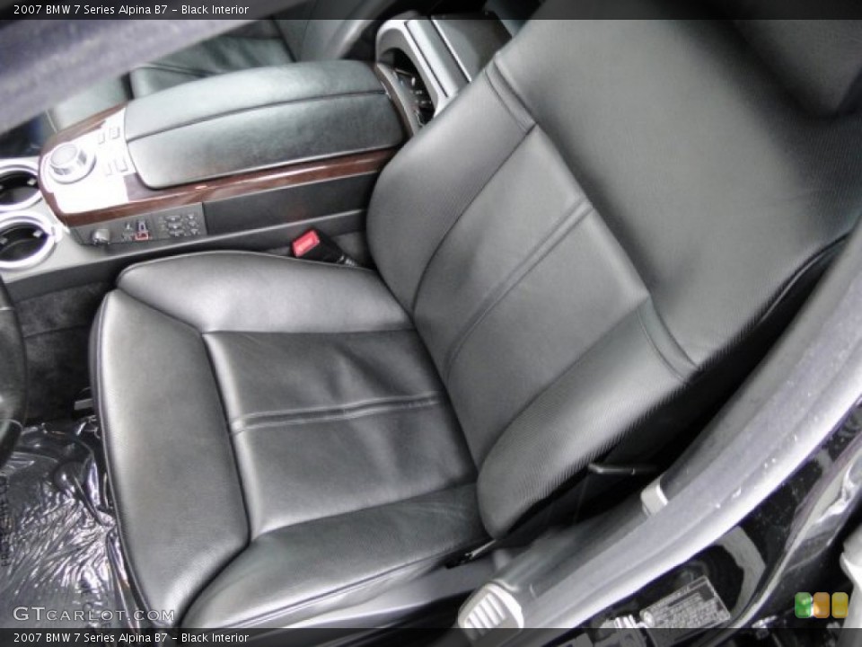 Black Interior Front Seat for the 2007 BMW 7 Series Alpina B7 #76501484
