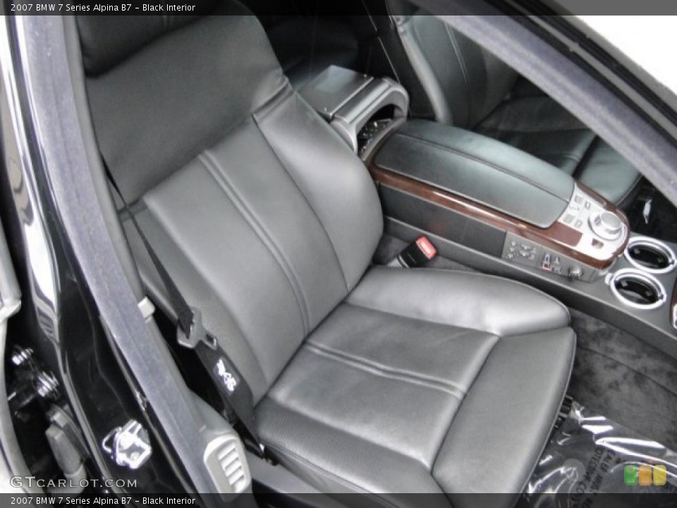 Black Interior Front Seat for the 2007 BMW 7 Series Alpina B7 #76501499