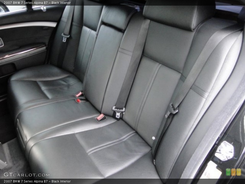 Black Interior Rear Seat for the 2007 BMW 7 Series Alpina B7 #76501520
