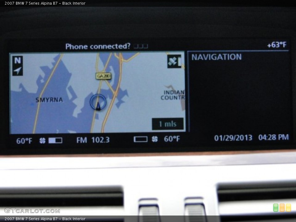 Black Interior Navigation for the 2007 BMW 7 Series Alpina B7 #76501564