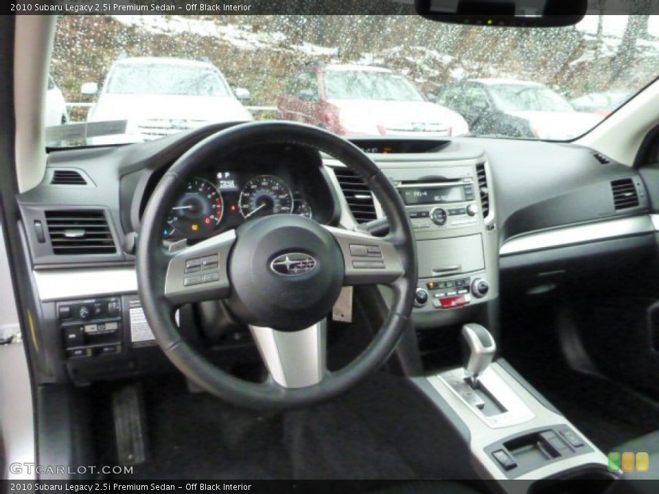 Off Black Interior Dashboard for the 2010 Subaru Legacy 2.5i Premium Sedan #76501687