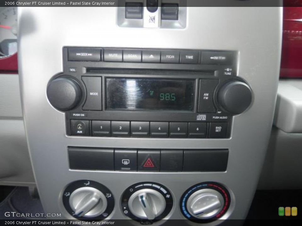 Pastel Slate Gray Interior Controls for the 2006 Chrysler PT Cruiser Limited #76502444