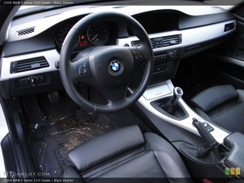 Black Interior Prime Interior for the 2006 BMW 3 Series 330i Sedan #76502537