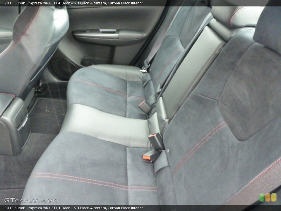 STi Black Alcantara/Carbon Black Interior Rear Seat for the 2013 Subaru Impreza WRX STi 4 Door #76502921