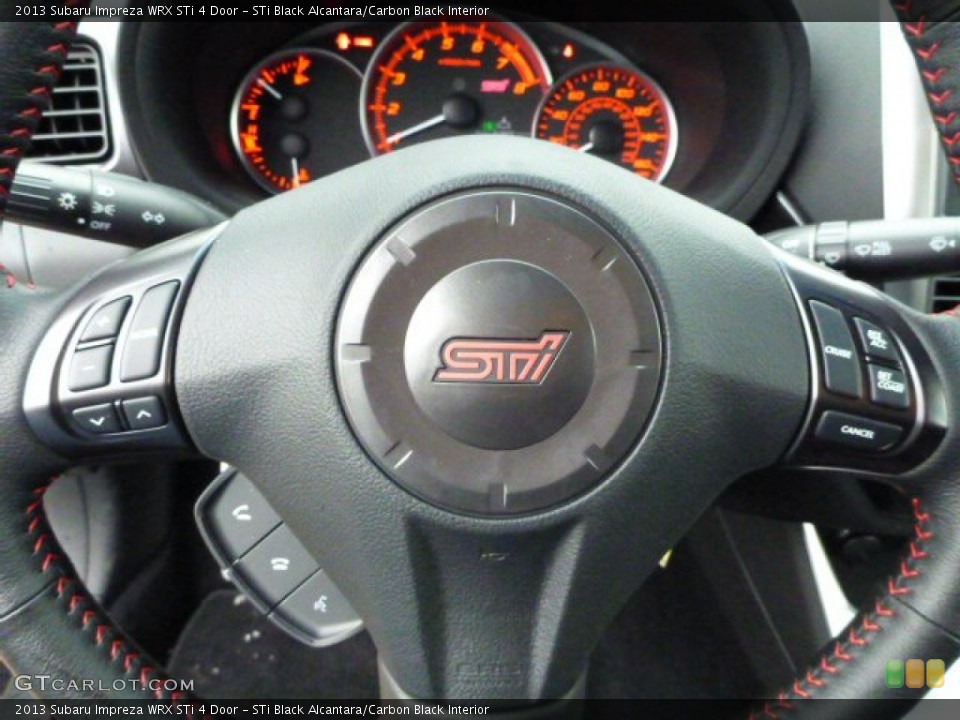 STi Black Alcantara/Carbon Black Interior Steering Wheel for the 2013 Subaru Impreza WRX STi 4 Door #76503083