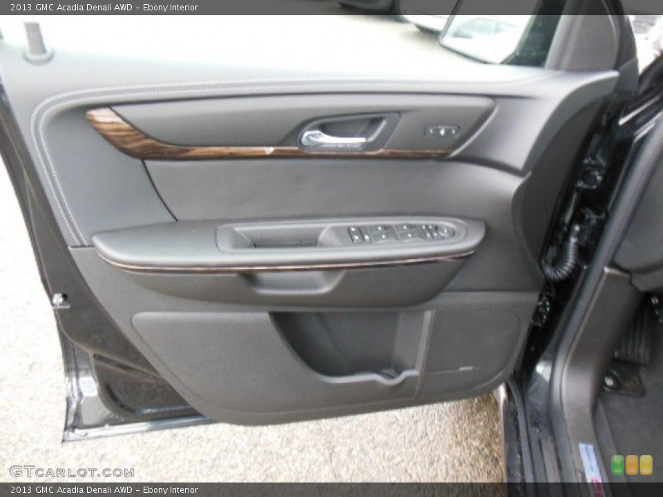 Ebony Interior Door Panel for the 2013 GMC Acadia Denali AWD #76505693