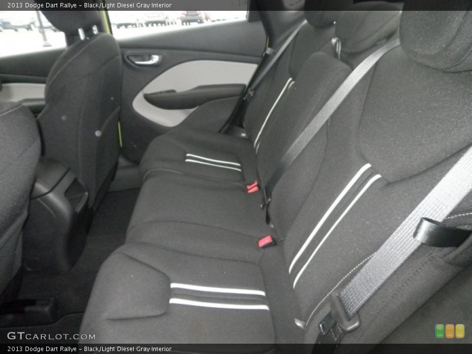 Black/Light Diesel Gray Interior Rear Seat for the 2013 Dodge Dart Rallye #76506464