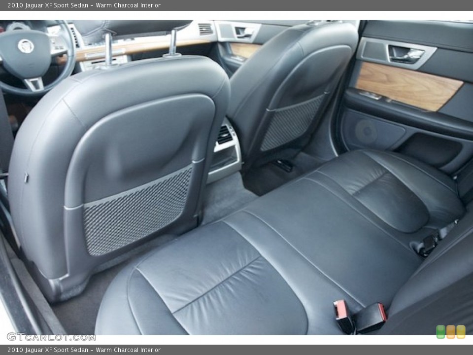 Warm Charcoal Interior Rear Seat for the 2010 Jaguar XF Sport Sedan #76507031