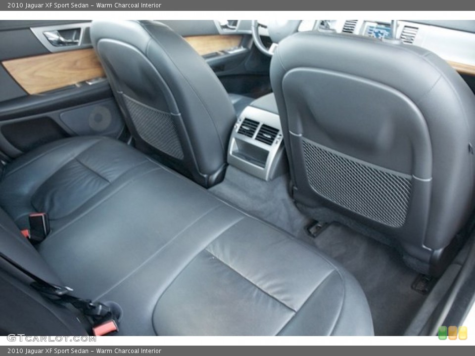 Warm Charcoal Interior Rear Seat for the 2010 Jaguar XF Sport Sedan #76507091