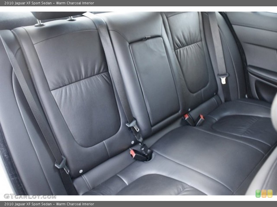 Warm Charcoal Interior Rear Seat for the 2010 Jaguar XF Sport Sedan #76507106