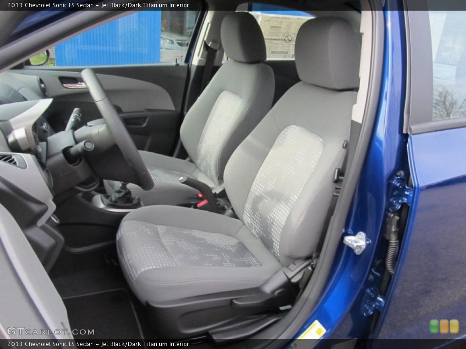 Jet Black/Dark Titanium Interior Front Seat for the 2013 Chevrolet Sonic LS Sedan #76507661