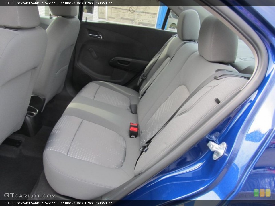Jet Black/Dark Titanium Interior Rear Seat for the 2013 Chevrolet Sonic LS Sedan #76507691