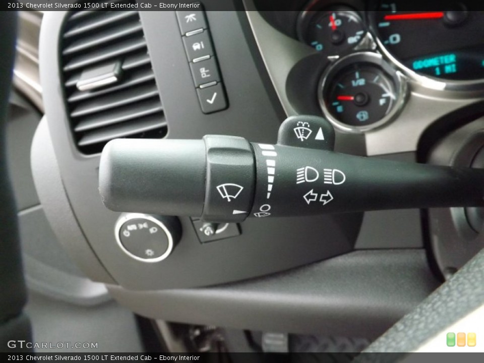 Ebony Interior Controls for the 2013 Chevrolet Silverado 1500 LT Extended Cab #76508611