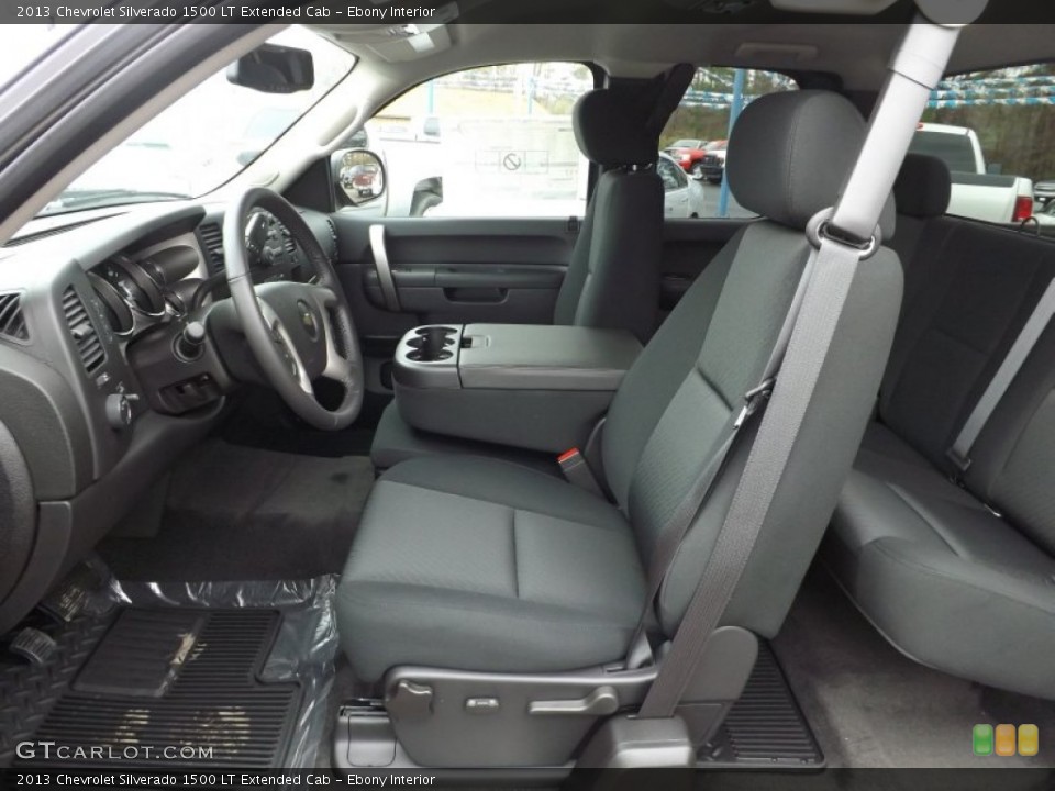 Ebony Interior Photo for the 2013 Chevrolet Silverado 1500 LT Extended Cab #76508722