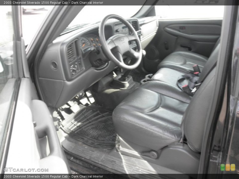Dark Charcoal Interior Prime Interior for the 2003 Chevrolet Silverado 1500 Regular Cab #76510193