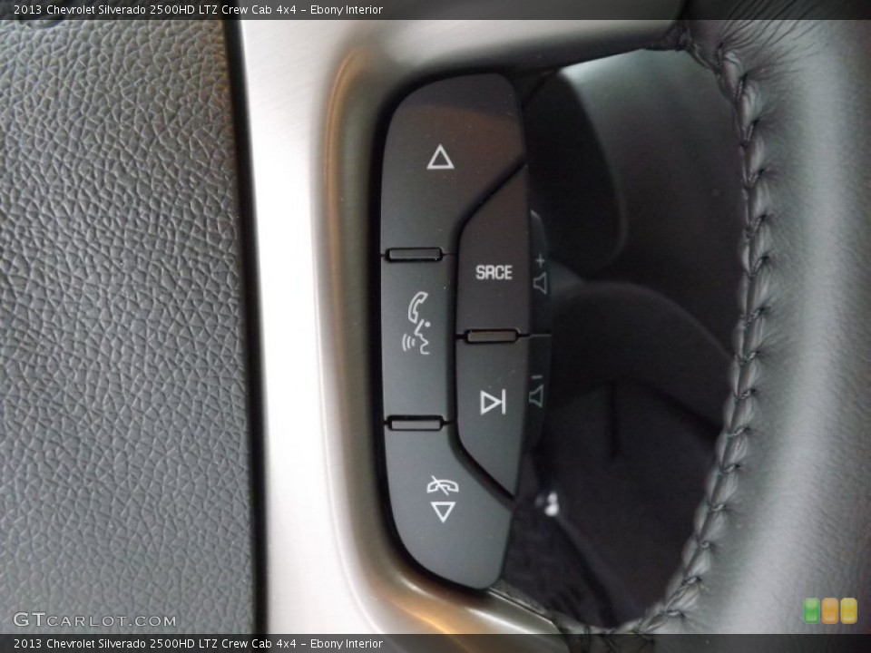 Ebony Interior Controls for the 2013 Chevrolet Silverado 2500HD LTZ Crew Cab 4x4 #76510205