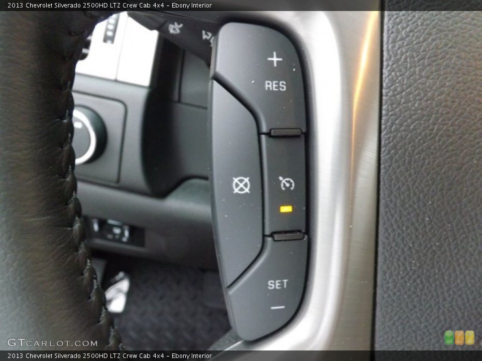 Ebony Interior Controls for the 2013 Chevrolet Silverado 2500HD LTZ Crew Cab 4x4 #76510223