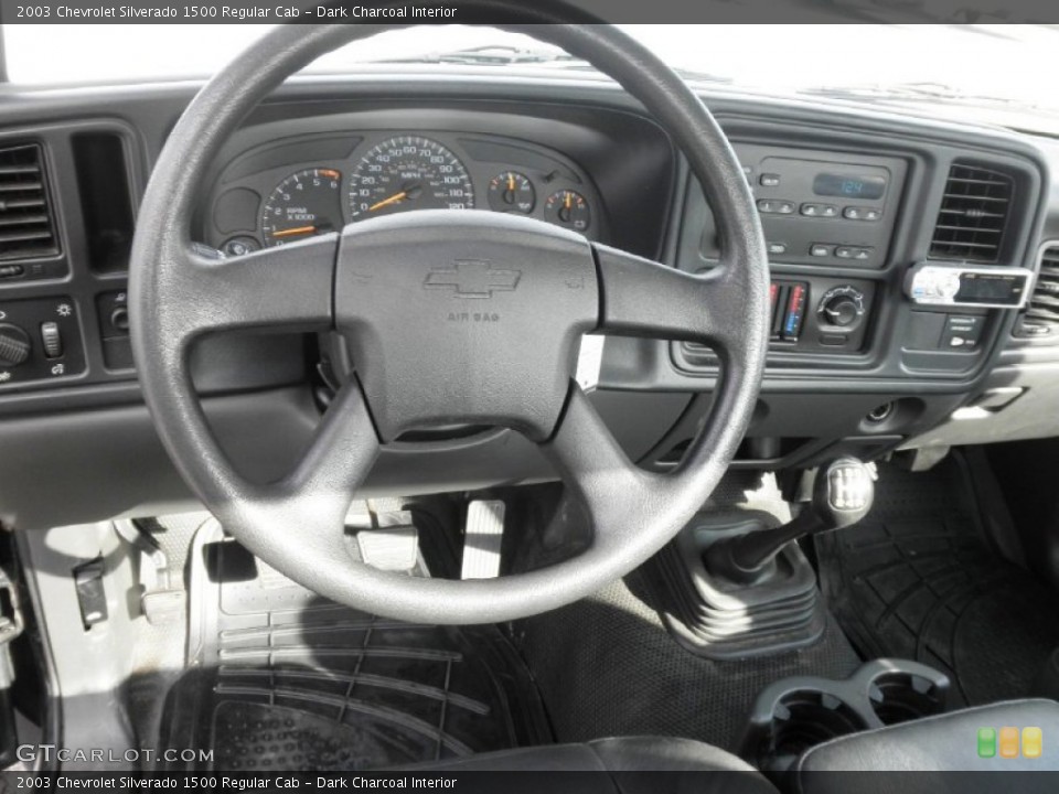 Dark Charcoal Interior Steering Wheel for the 2003 Chevrolet Silverado 1500 Regular Cab #76510313