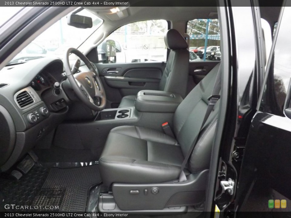 Ebony Interior Photo for the 2013 Chevrolet Silverado 2500HD LTZ Crew Cab 4x4 #76510421