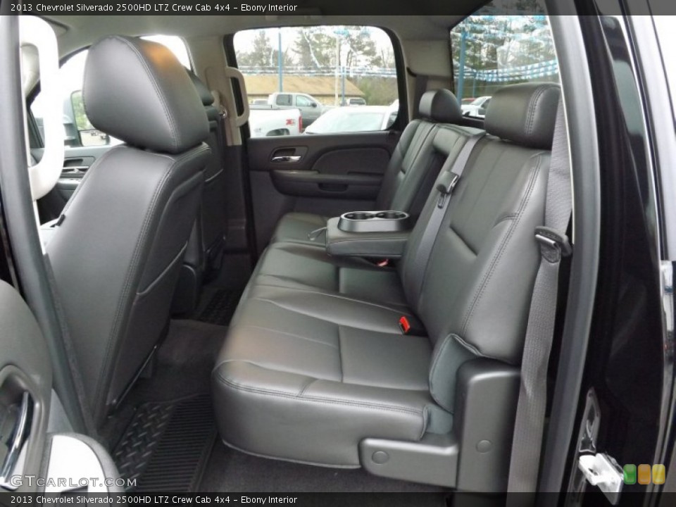 Ebony Interior Rear Seat for the 2013 Chevrolet Silverado 2500HD LTZ Crew Cab 4x4 #76510461