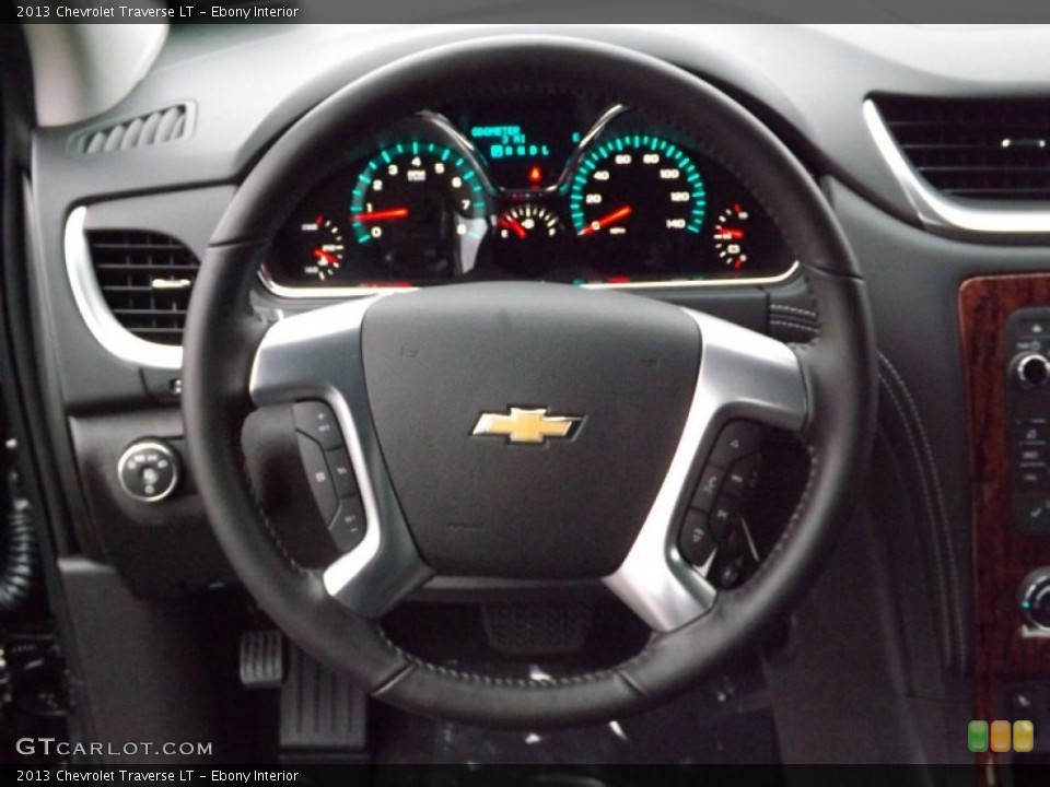 Ebony Interior Steering Wheel for the 2013 Chevrolet Traverse LT #76511051