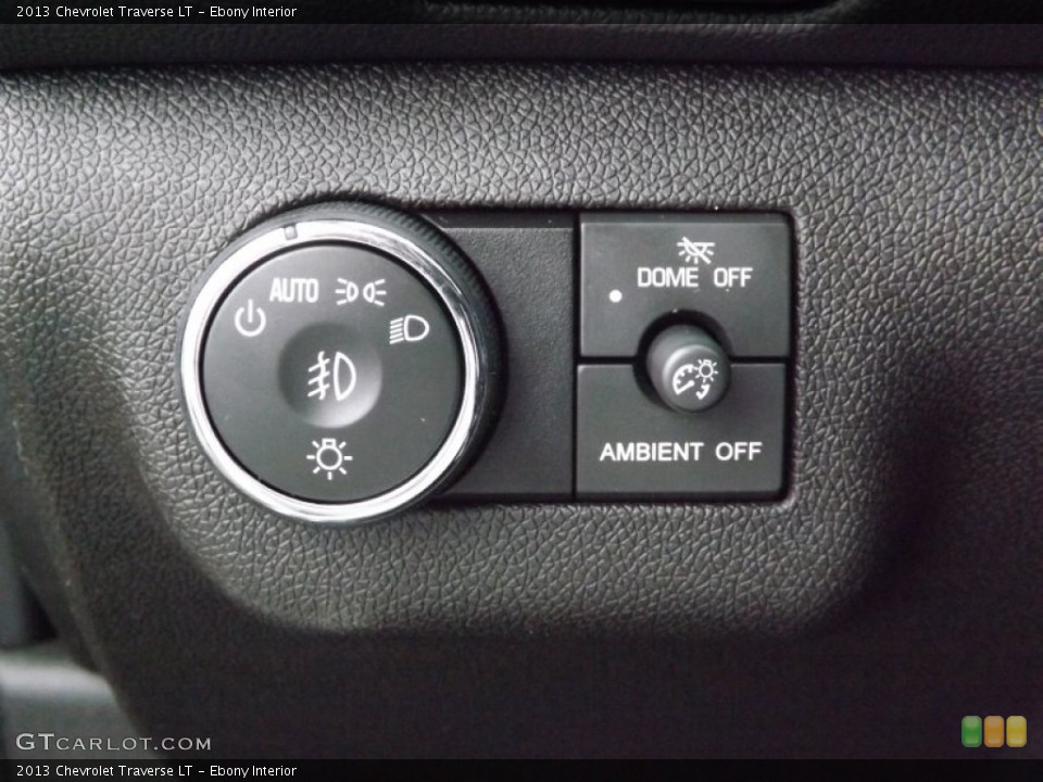 Ebony Interior Controls for the 2013 Chevrolet Traverse LT #76511135