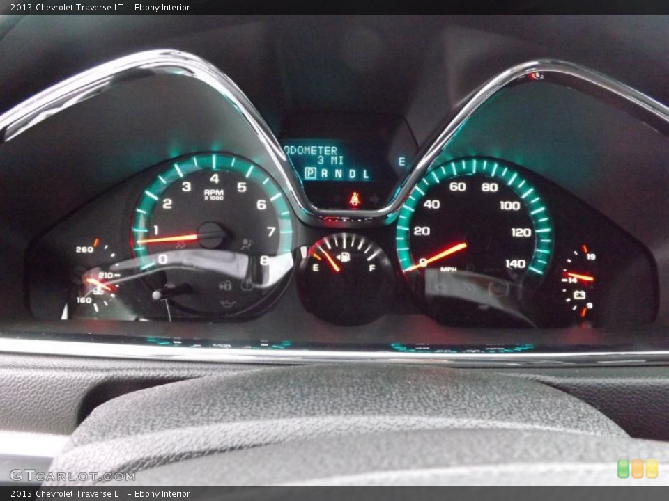 Ebony Interior Gauges for the 2013 Chevrolet Traverse LT #76511155
