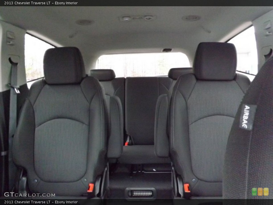 Ebony Interior Rear Seat for the 2013 Chevrolet Traverse LT #76511369