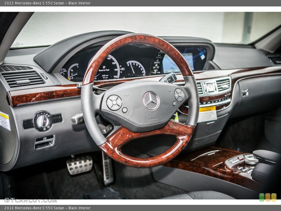 Black Interior Steering Wheel for the 2013 Mercedes-Benz S 550 Sedan #76511699