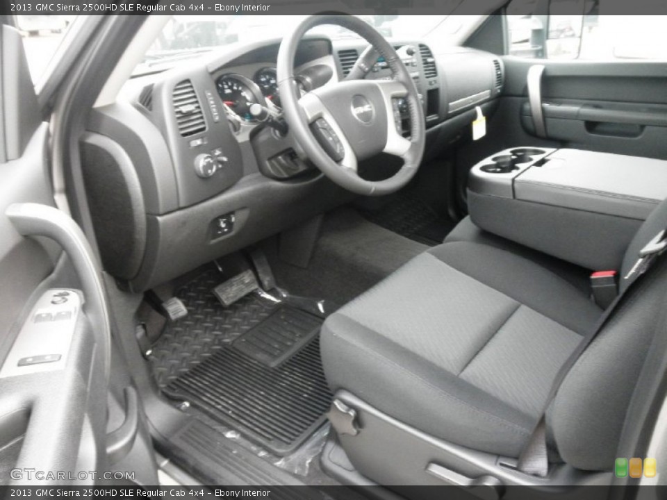 Ebony Interior Prime Interior for the 2013 GMC Sierra 2500HD SLE Regular Cab 4x4 #76512670