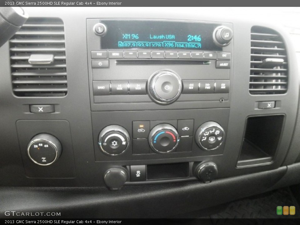 Ebony Interior Controls for the 2013 GMC Sierra 2500HD SLE Regular Cab 4x4 #76512698