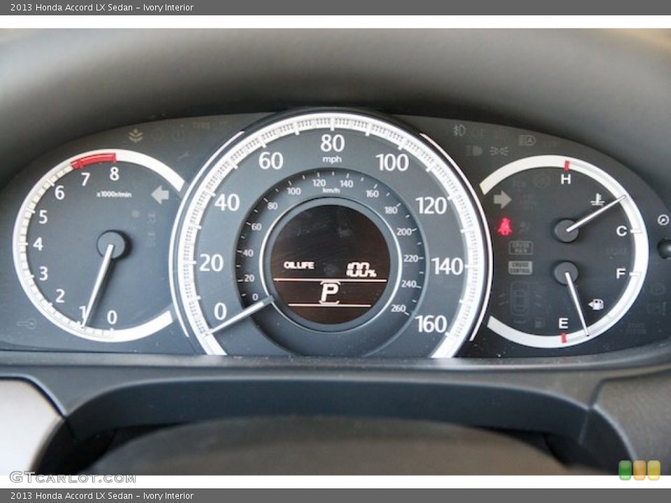 Ivory Interior Gauges for the 2013 Honda Accord LX Sedan #76512708