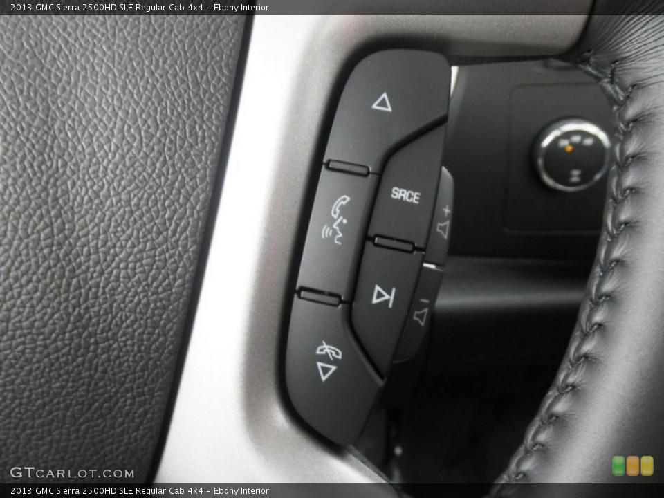 Ebony Interior Controls for the 2013 GMC Sierra 2500HD SLE Regular Cab 4x4 #76512738